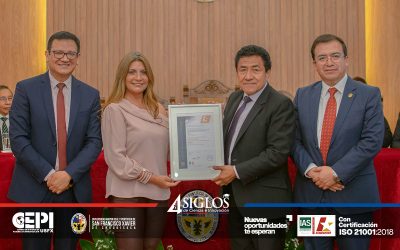 La USFX es la Primera Universidad Pública en Bolivia en obtener la prestigiosa Certificación ISO 21001:2018
