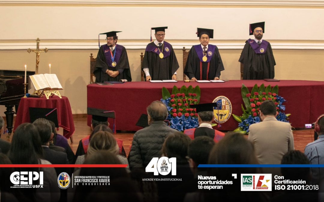 La USFX otorga el título de Doctor Honoris Causa al Ph.D. Filippo Santucci de Magistris por su destacada trayectoria en Ingeniería Geotécnica